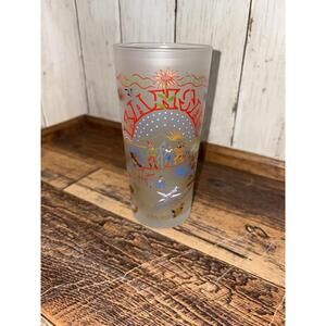 CatStudio State of Kansas Collectable Tall Frosted Glass Collins Tumbler 2004
